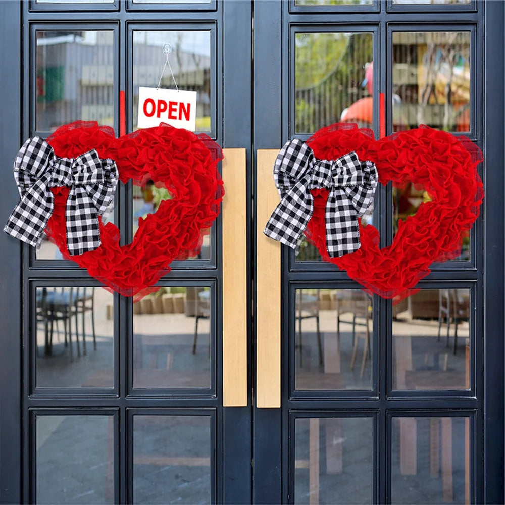 Heartfelt Welcome – 14.5” Valentine’s Day Front Door Wreath