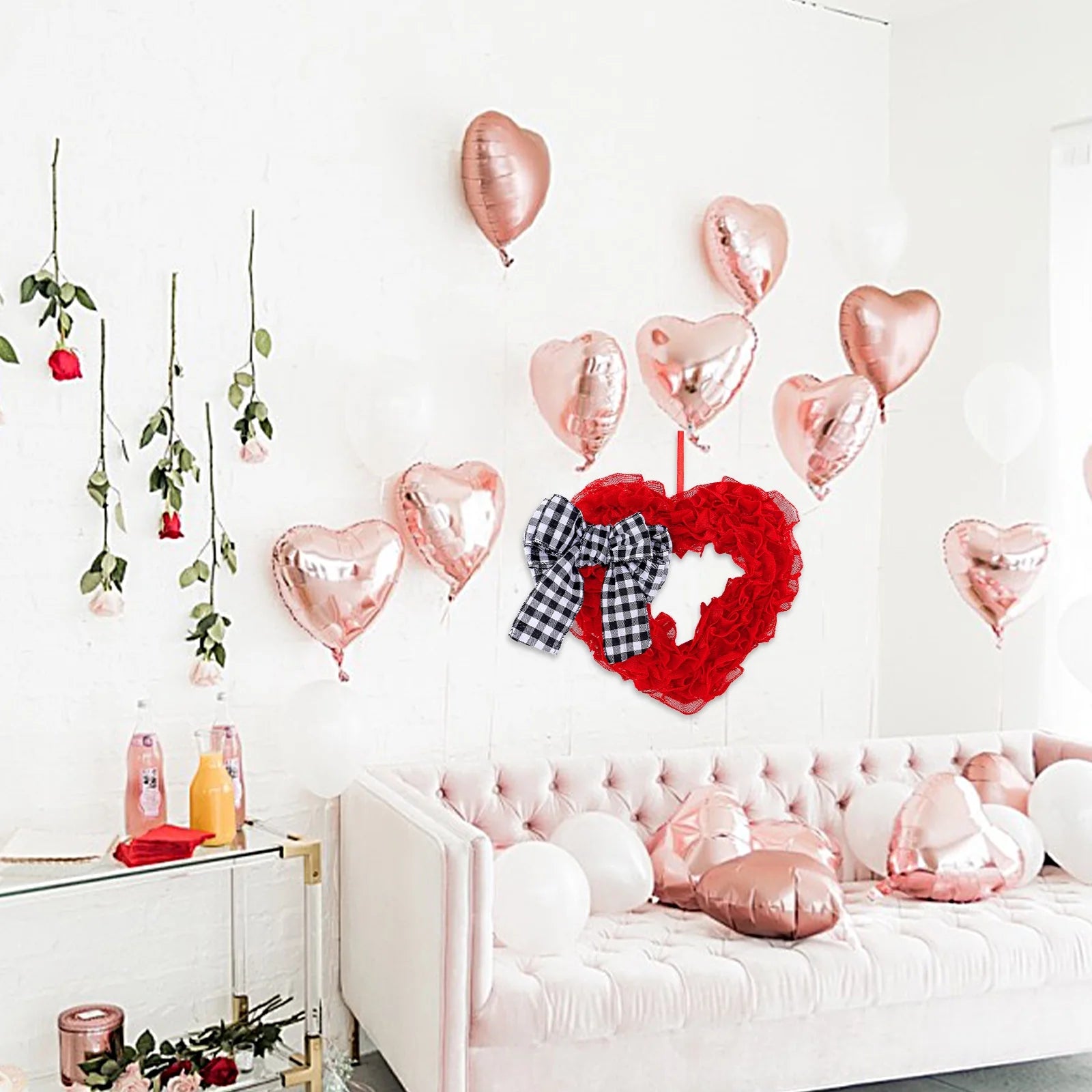 Heartfelt Welcome – 14.5” Valentine’s Day Front Door Wreath