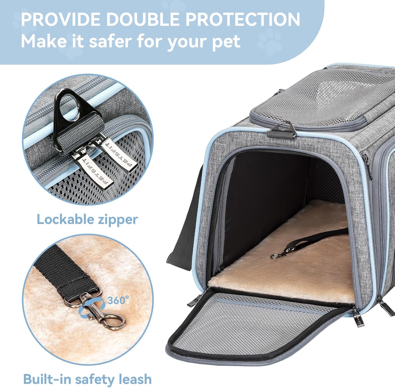 Escape-Proof Yet Comfy” Expandable Airline Pet Carrier – Because Your Tiny Tyrant Deserves Space