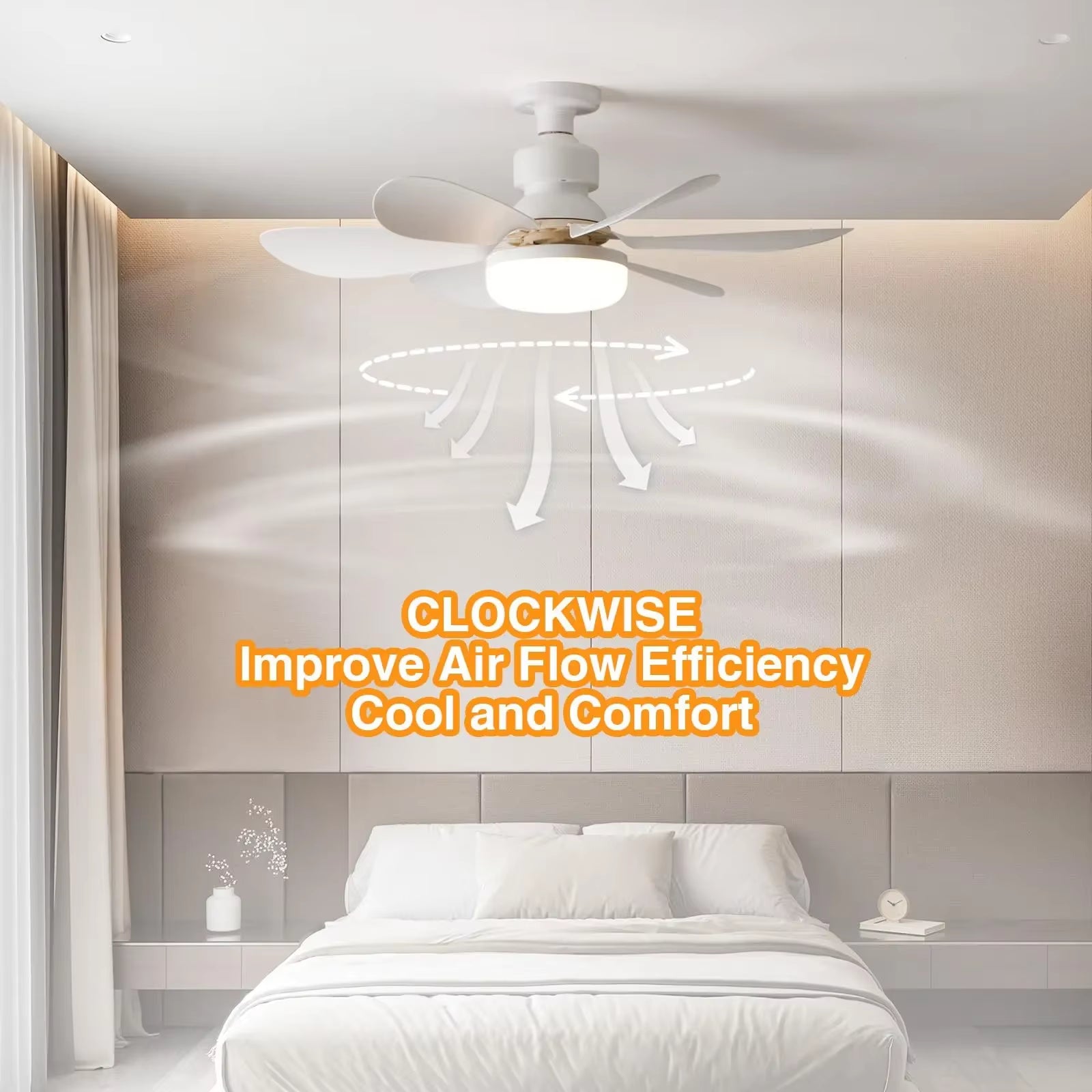 Remote-Controlled Ceiling Fan / Dimmable Light